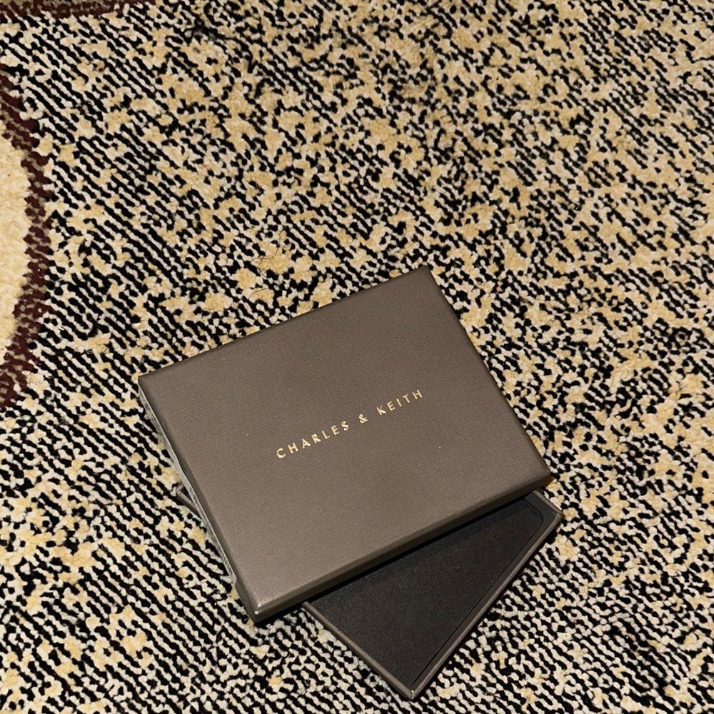 Charles & Keith Black Wallet Box